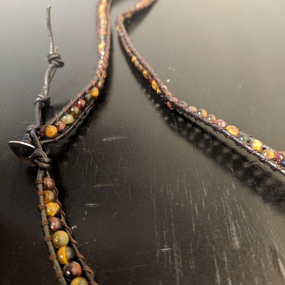 Multi-Colored Stone Wrap Bracelet - Picture 4 of 5